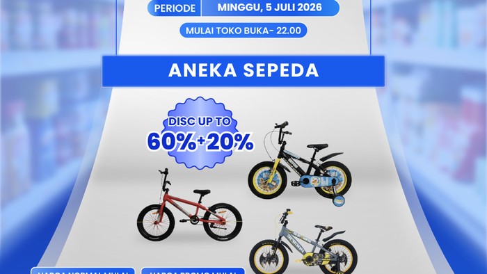 Merapat! Beli Sepeda di Transmart Full Day Sale Dapat Diskon Jumbo
