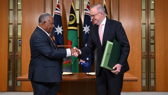 Australia-Vanuatu Teken Pakta Keamanan, Larang Pangkalan Asing untuk Redam Dominasi China di Pasifik