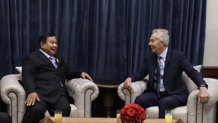 Presiden Prabowo Subianto Terima Eks PM Inggris Tony Blair di Kertanegara, Bahas Strategi Global dan Nostalgia