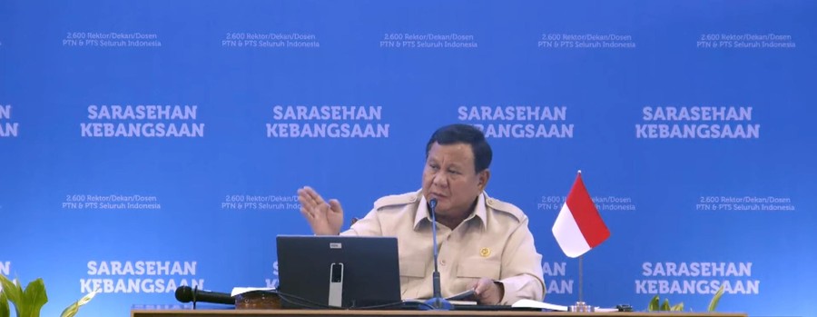 Presiden Prabowo Subianto Tegaskan Pentingnya Kebebasan Akademik: Tempat Gagasan Diadu