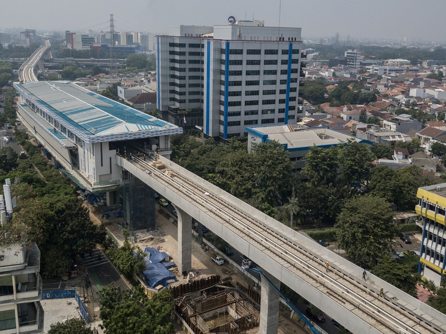 LRT Jakarta Fase 1B Hampir Rampung, Progres Pembangunan Capai 93 Persen