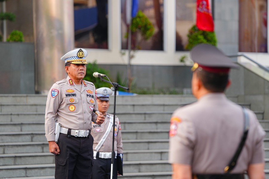 Kakorlantas Pimpin Sertijab PJU Korlantas Polri, Tekankan Kekompakan dan Ketangguhan