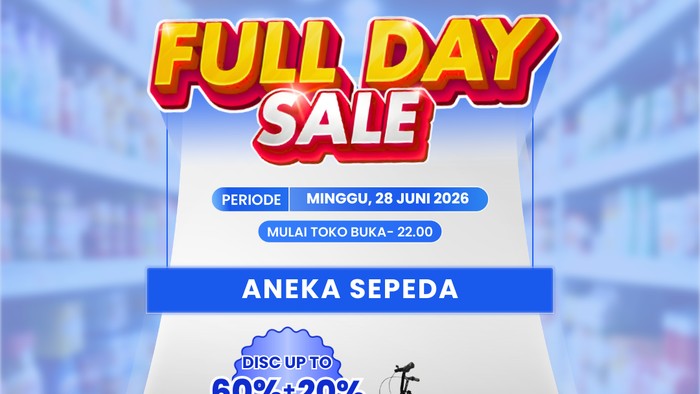 Transmart Full Day Sale Kembali, Sepeda Anak Dijual Mulai Rp1.299.000