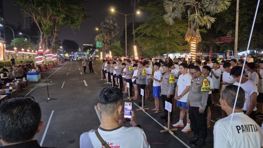Polres Jakpus Gelar Night Run Meriahkan Hari Bhayangkara Ke-80
