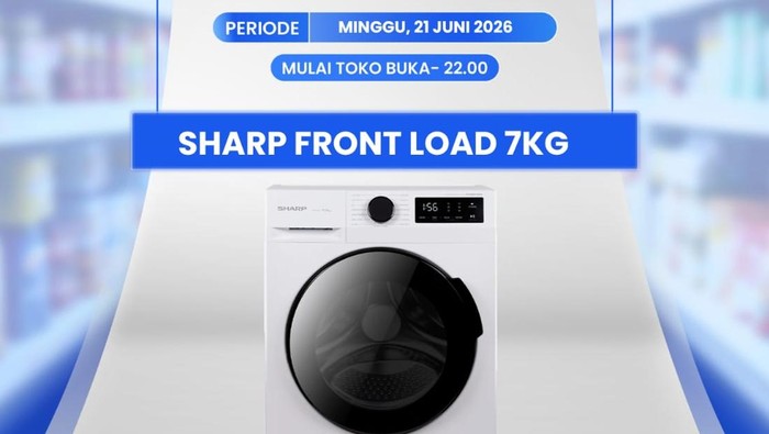 Cuma di Transmart Full Day Sale, Beli Mesin Cuci Diskon Segede Ini!
