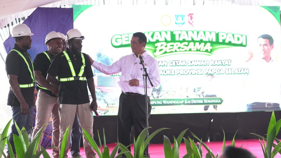 Bulog Perkuat Swasembada Pangan Lewat Gerakan Tanam Padi Serentak di Merauke