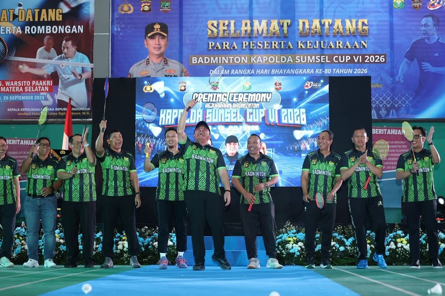 Polda Sumsel Gelar Badminton Kapolda Cup 2026, Diikuti Ribuan Peserta