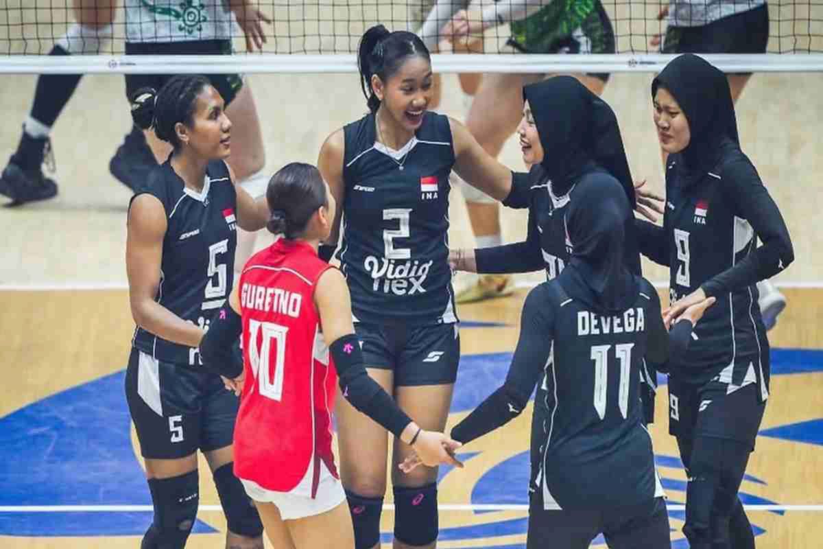 Timnas Voli Putri Indonesia Sapu Bersih Australia, Lolos ke Perempat Final AVC