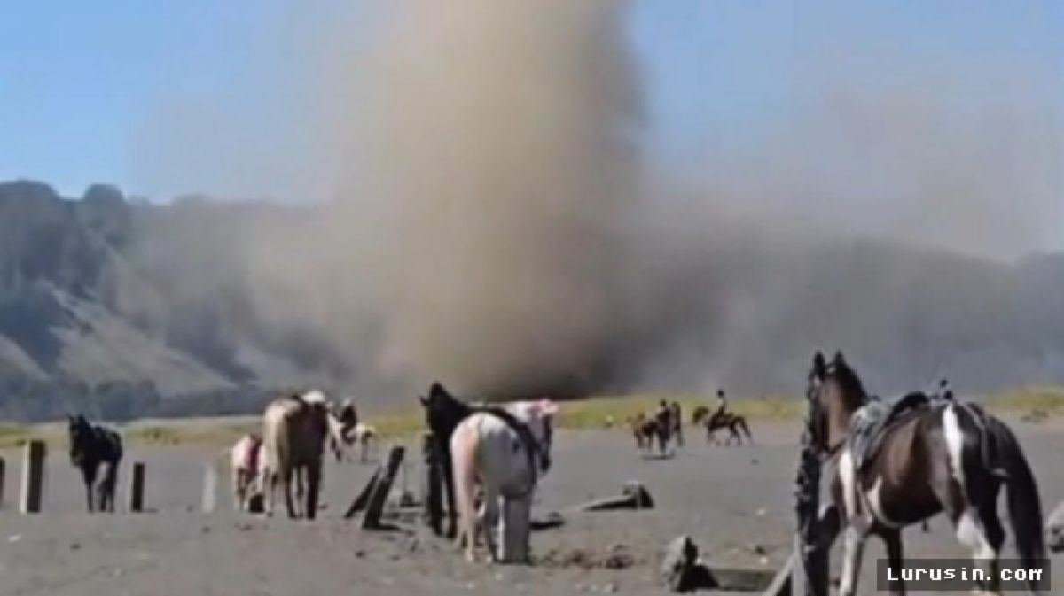 Dust Devil ‘Debu Setan’ Sapu Bromo, Wisatawan Abaikan Bahaya