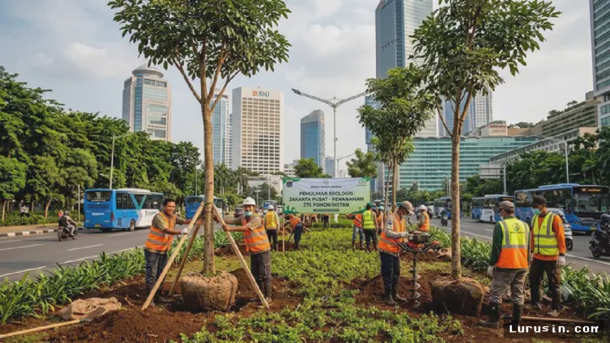 Jakarta Pusat — Penanaman Pohon Instan untuk Pemulihan Ekologis