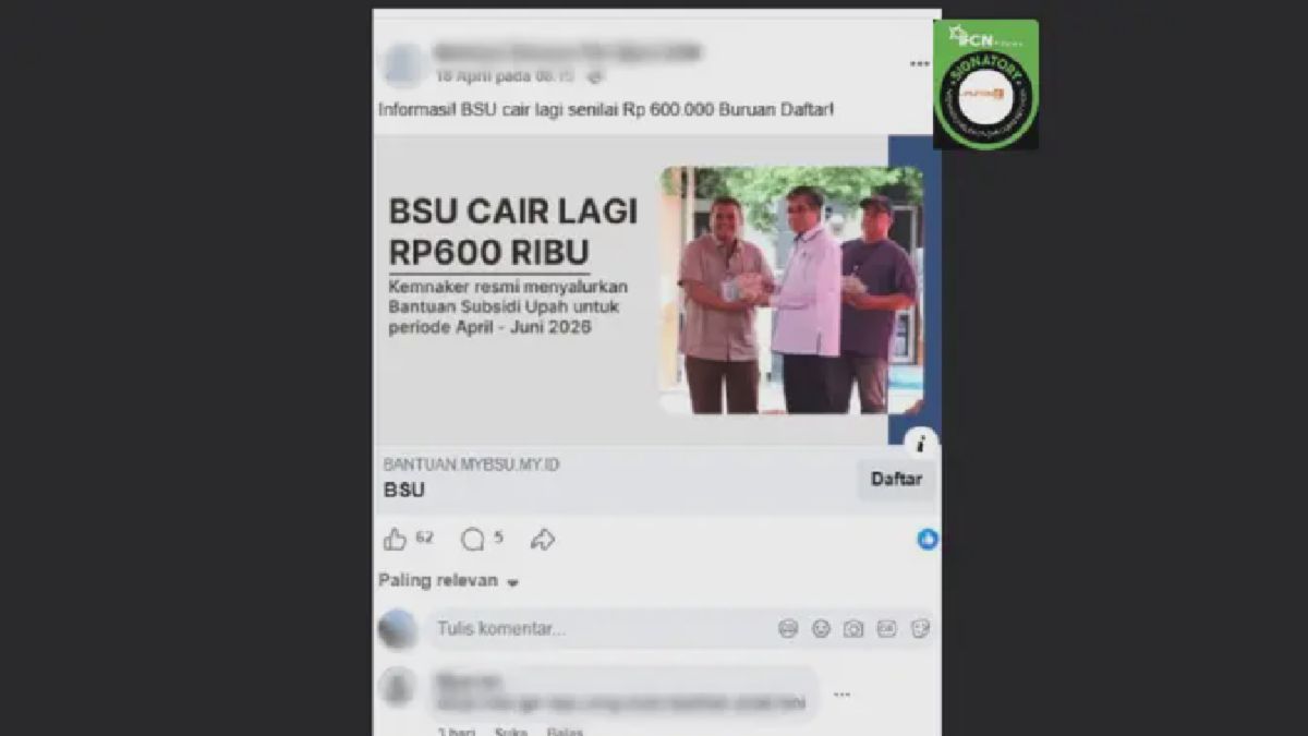 Cek Fakta: Link Pendaftaran BSU dan Petani Milenial Terbukti Hoaks