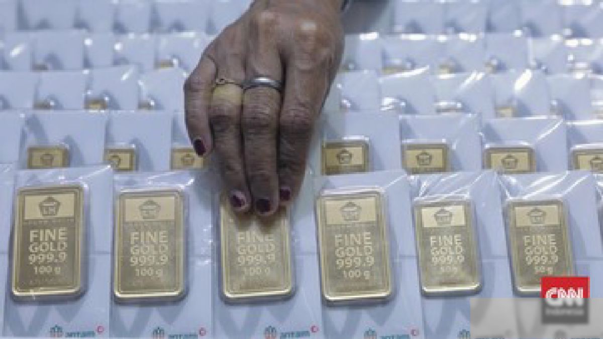 Harga Emas Antam Merosot Rp21 Ribu dalam Sepekan